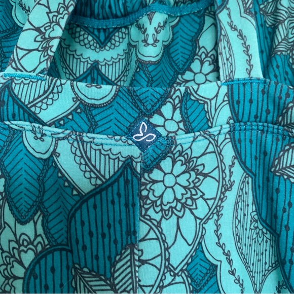 Prana Teal Green Blue Patterned Sundress Size Extra Large - Picture 5 of 6